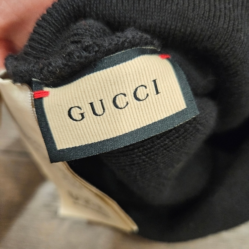 GUCCI Black Beanie/Hat - Unisex Size M - Picture 6 of 11